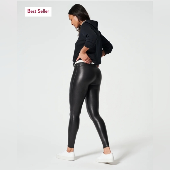 NWT Spanx Faux Leather Leggings - Picture 2 of 3